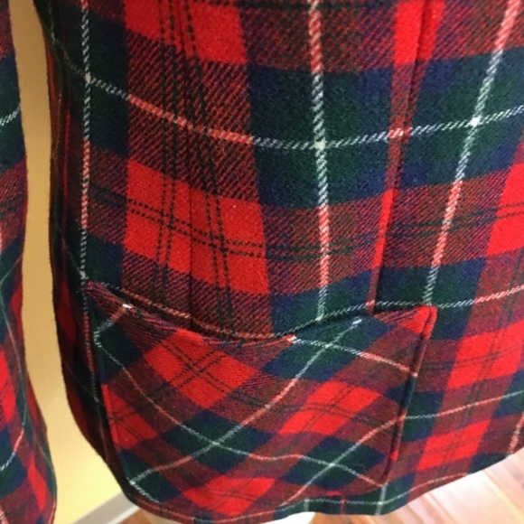 Vintage Pendleton 100% Wool Plaid Blazer - Picture 6 of 7